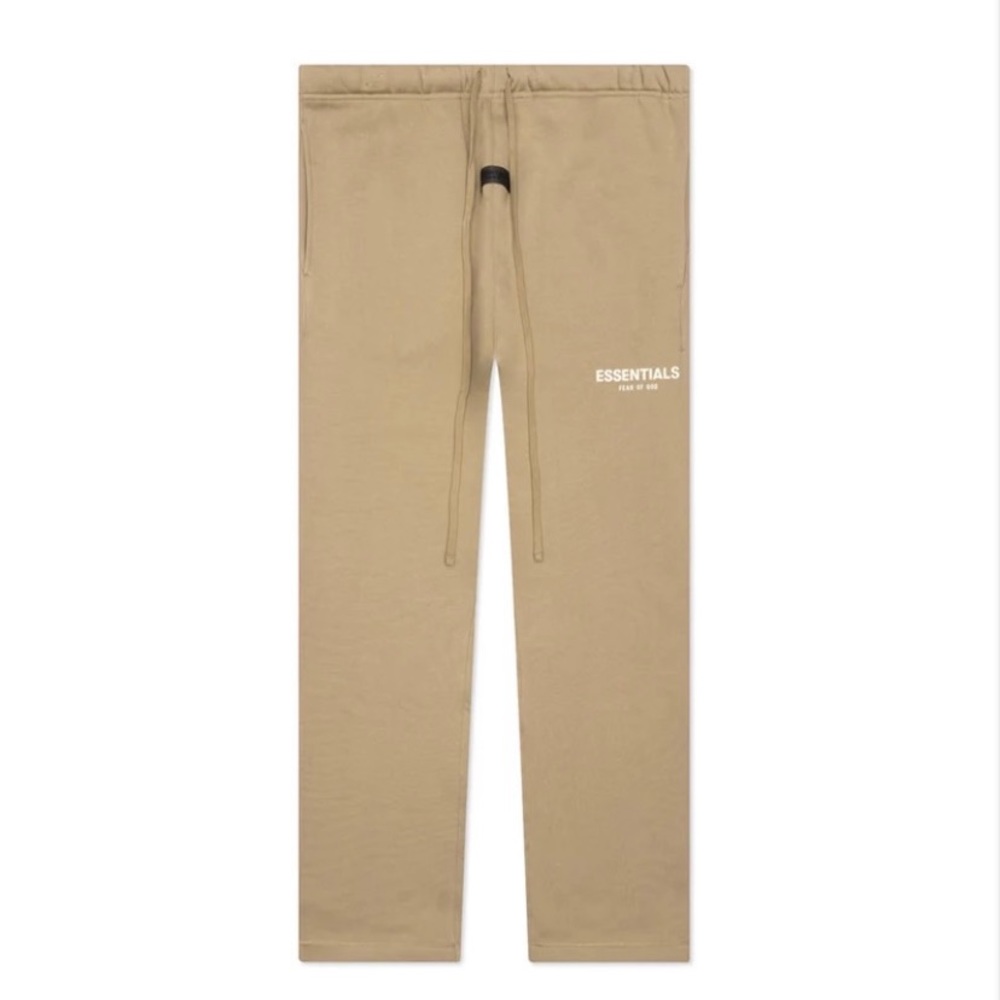 NEW Fear of God Essentials Relaxed Fit Sweatpants: Small khaki